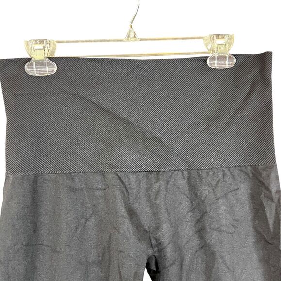 SPANX Assets Leggings Womens Plus Sz 1X Black Ponte Shaping Shapewear Pull On - Picture 4 of 10
